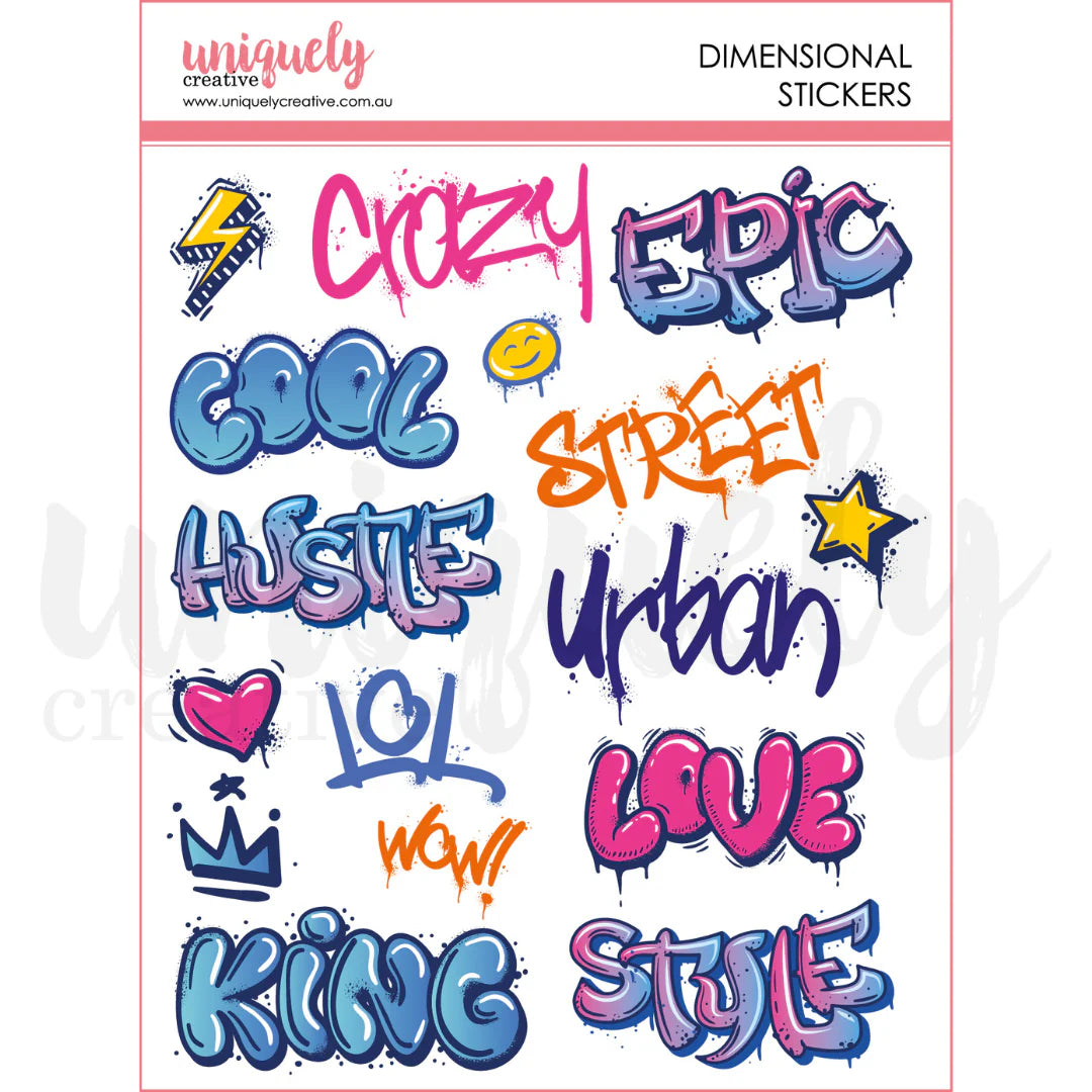 uniquely Creative Steampunk Graffiti Dimensional Stickers