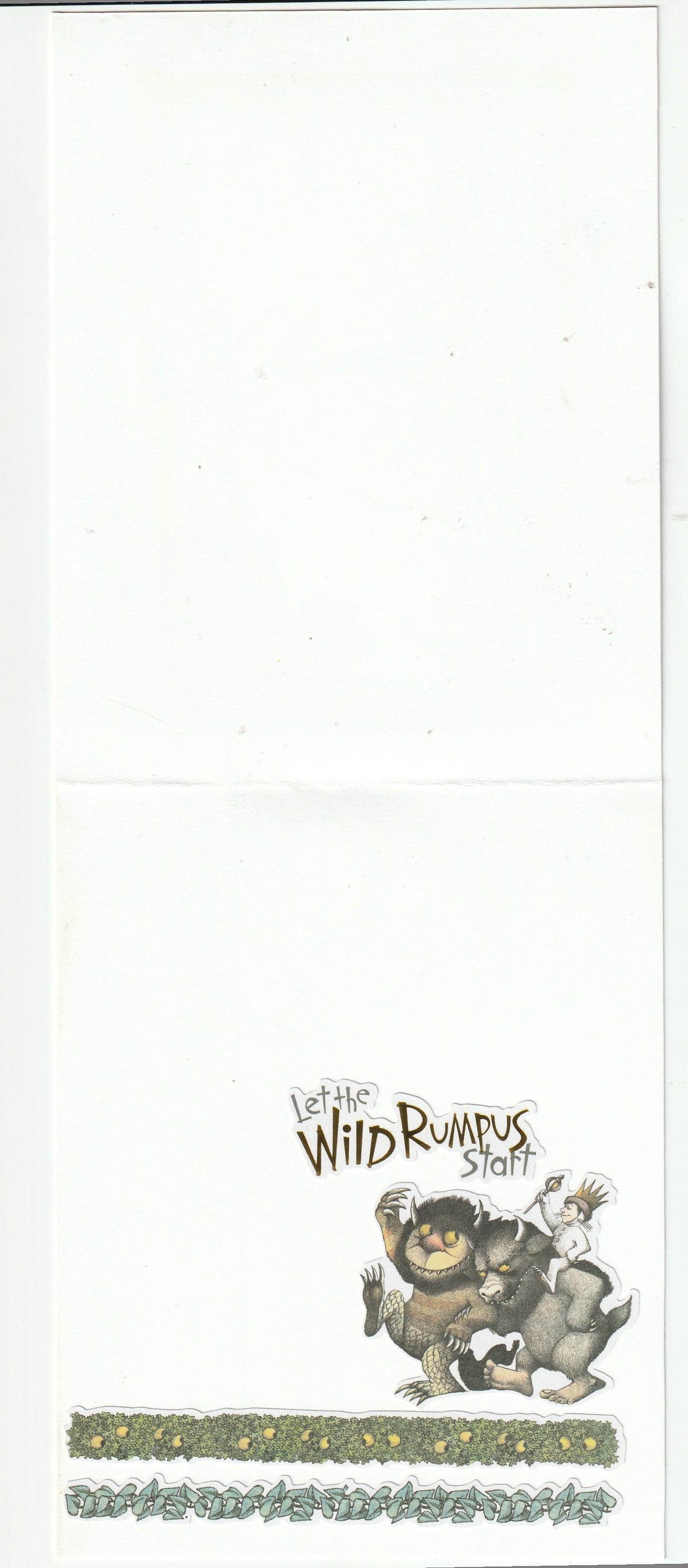 Where The Wild Things Are - Premade Card with Envelope