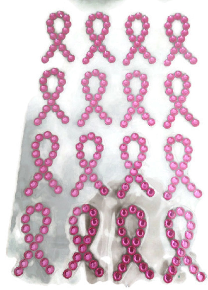 Breast Cancer Rhinestone Stickers