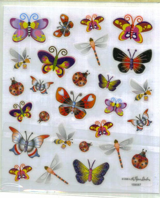 Vellum Butterflies Stickers - 2 Sheets