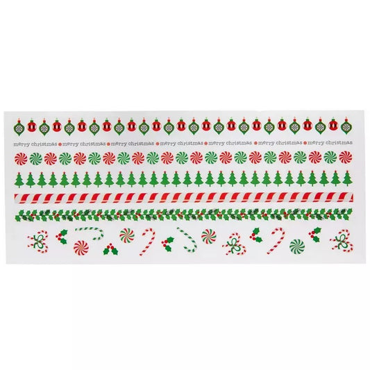 Cutesy Christmas Border Stickers