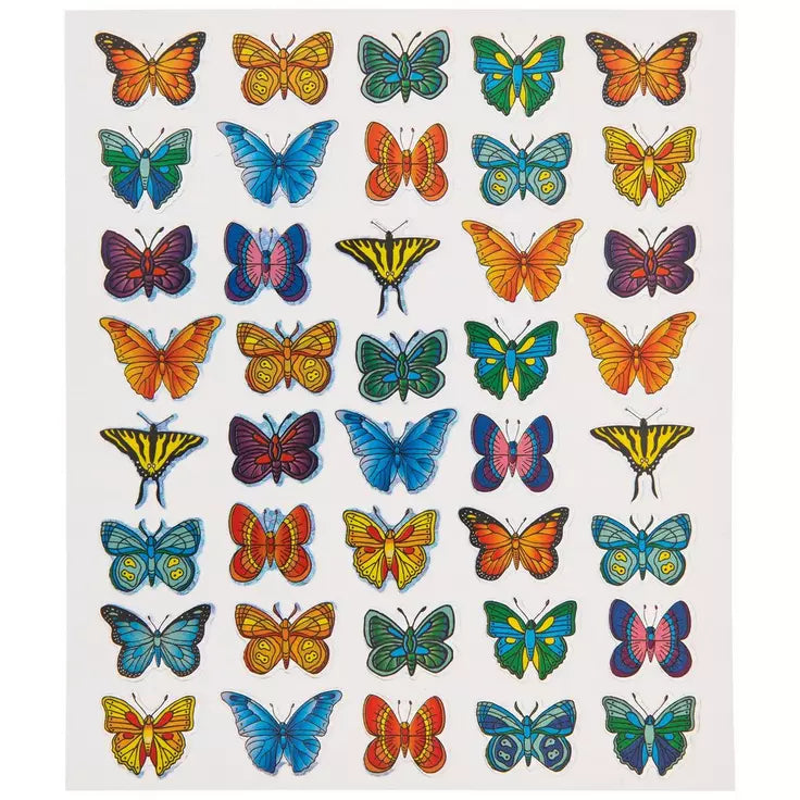 Butterflies Holographic Stickers - 2 Sheets