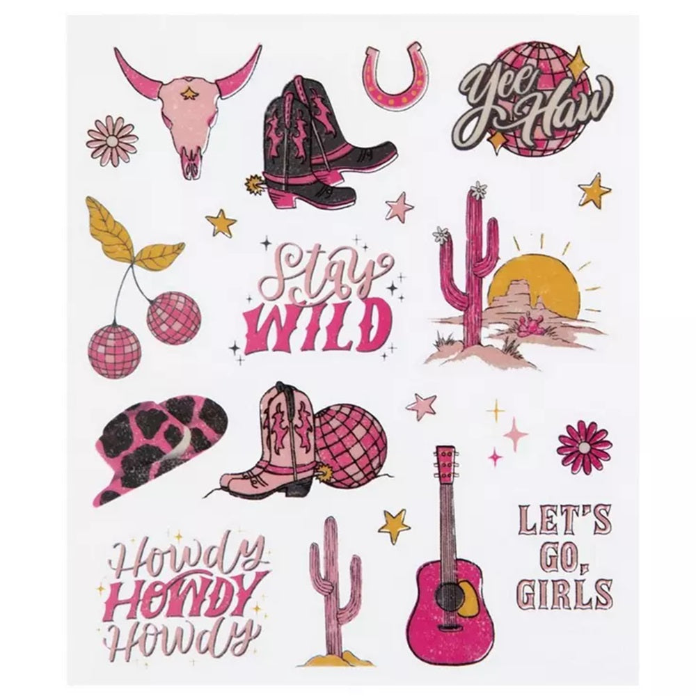 Disco Cowgirl Stickers