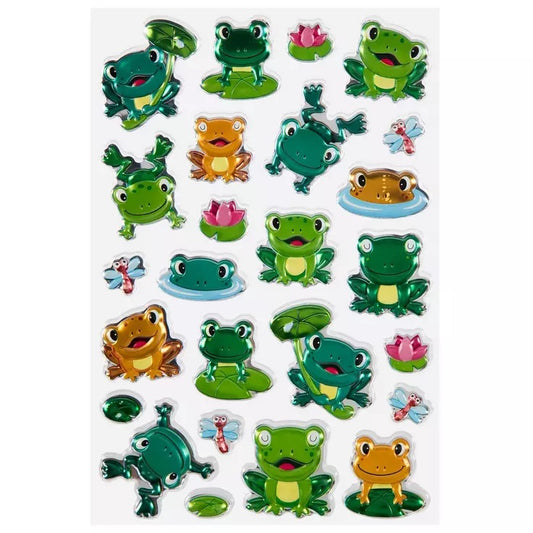 Puffy Frog Stickers