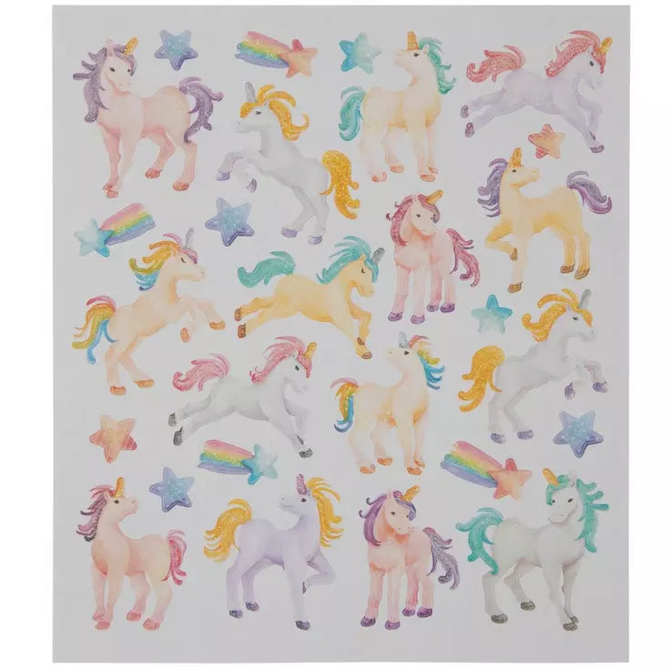 Pastel Unicorn Foiled Stickers