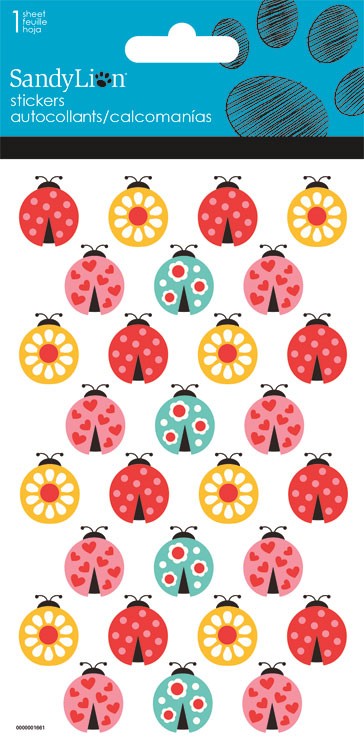 Clear Ladybug Stickers