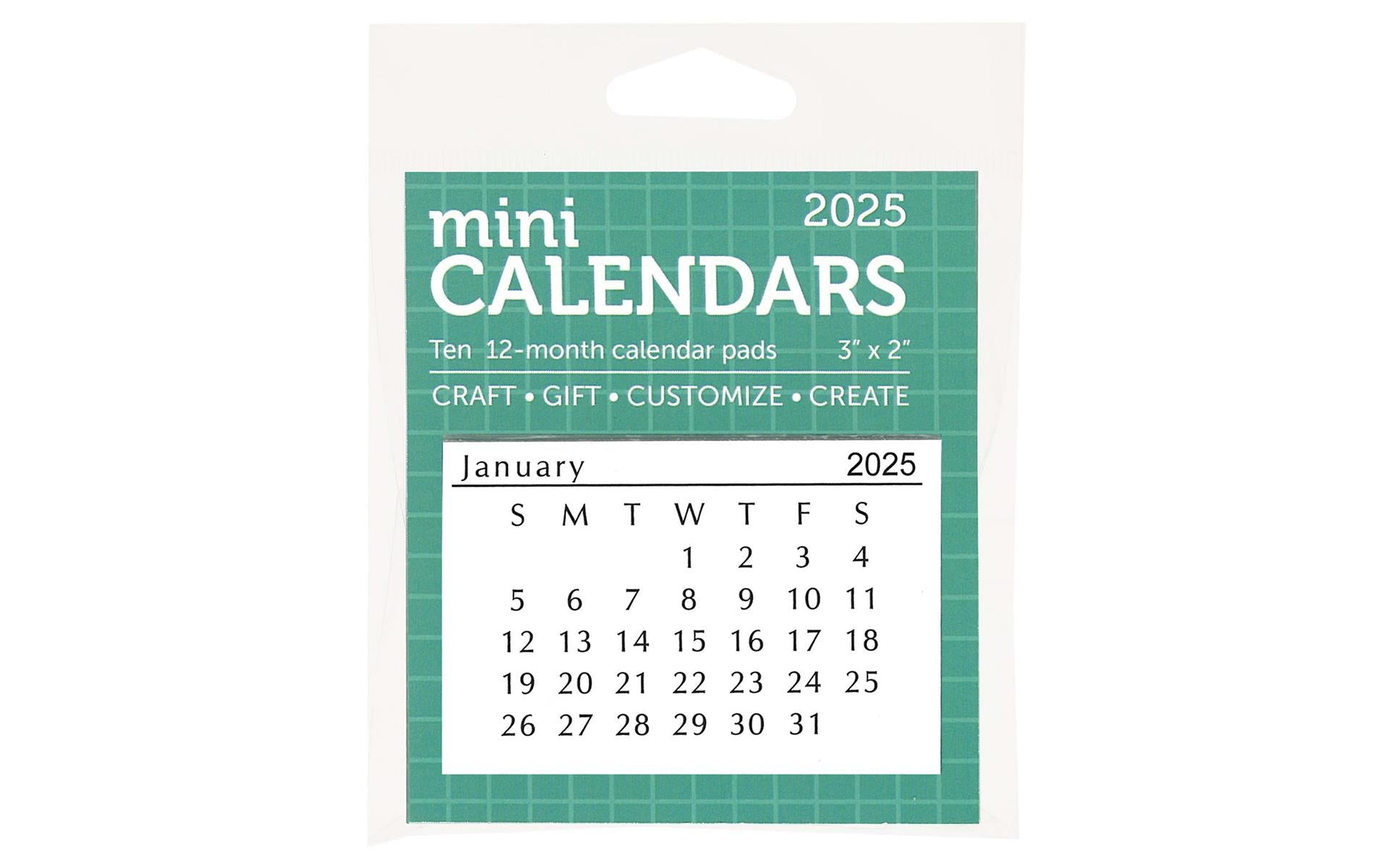 2025 Mini Calendar Pads