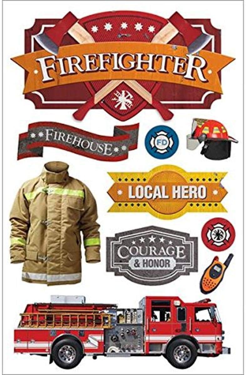 Paper House firefighter Stickers