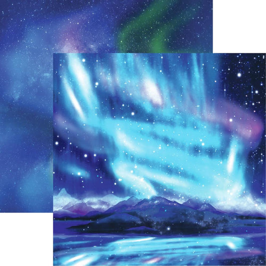 Stellarum fixarum Aurora Scrapbook Paper by Reminisce