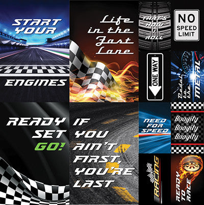 Reminisce Checkered Flag Stickers