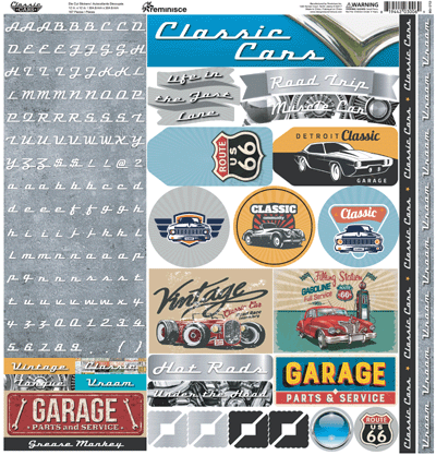 Reminisce Classic Cars Stickers