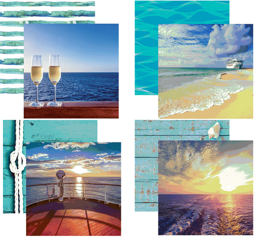 Reminisce Cruise Life Scrapbook Paper Set