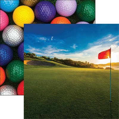 Reminisce Golf On the Green Scrapbook Paper