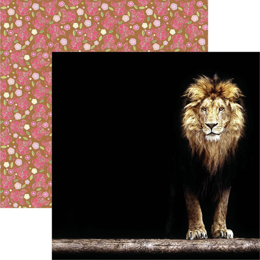 Lion King of the Jungle Scrapbook Paper