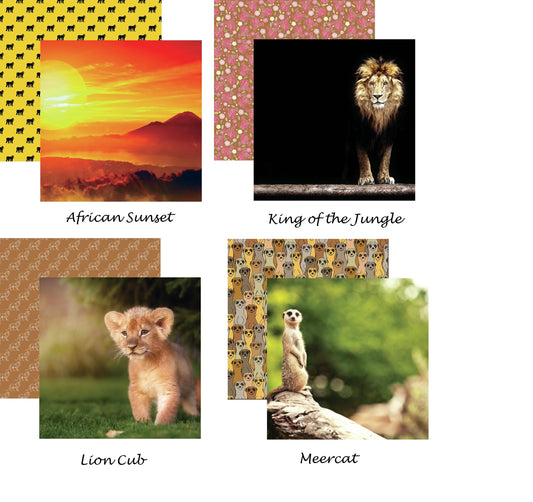 Reminisce King of the Jungle Scrapbook Paper Set