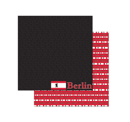 Berlin Germany Passport Scrapbook Paper by Reminisce