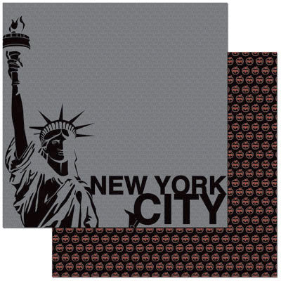 Passport New York Scrapbook Paper by Reminisce