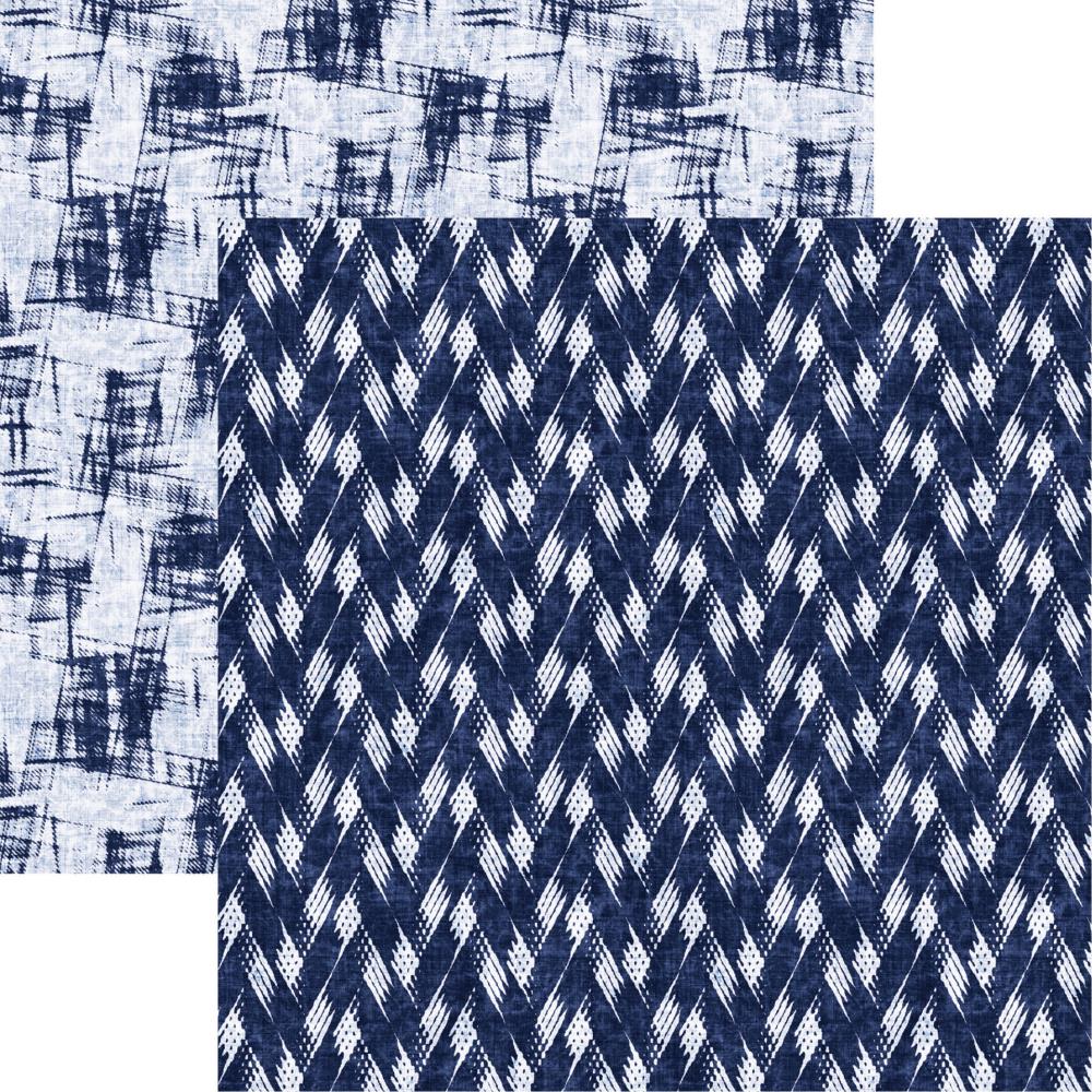 Reminisce Shades of Indigo - Zig Zag Paper