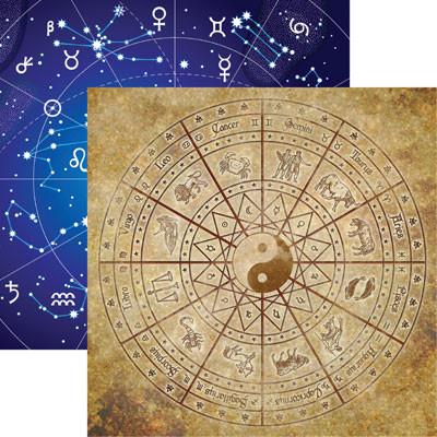 Reminisce Wheel of the Zodiac Whats Your Sign Scrapbook Paper