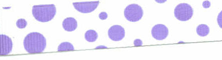 Purple and White Random Polka Dot Ribbon