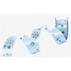 Satin Random Snowflakes Ribbon