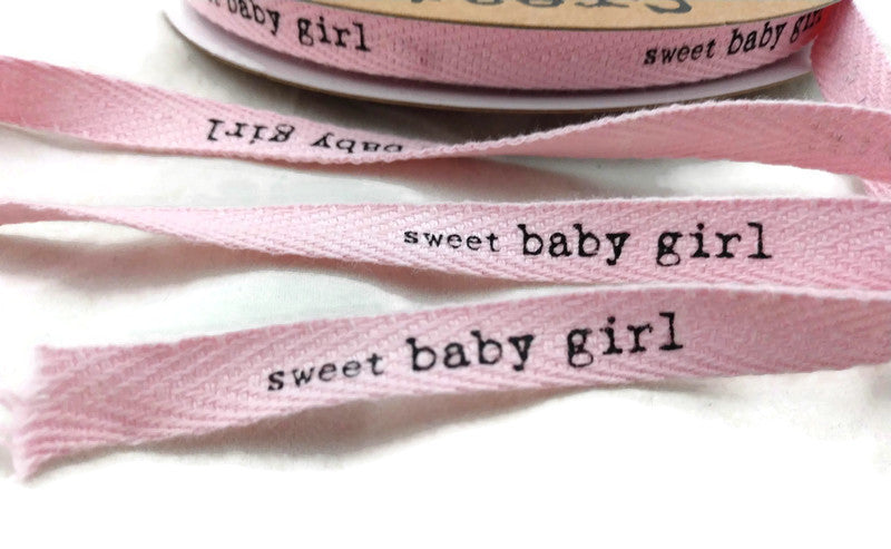 Sweet Baby Girl Twill Ribbon