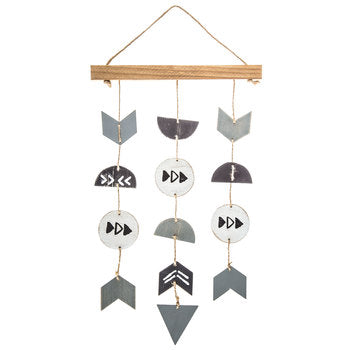 Gray Wood Arrow Hanging Decor