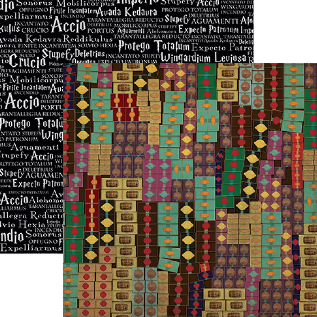 Worlds of Adventure Wand Shop Scrapbook paper