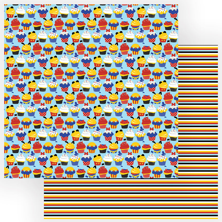 Day at the Park Balloons Double Sided 12x12 Scrapbooking Paper