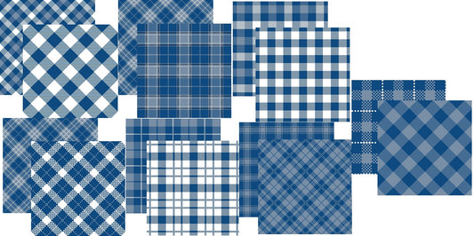 Blue Checkered Scrapbook Paper: Double sided Blue and white Checkerboard paper  for scrapbooking, junk journal, and DIY crafts projects to make decorative  embellishments and ornaments - Yahoo Shopping