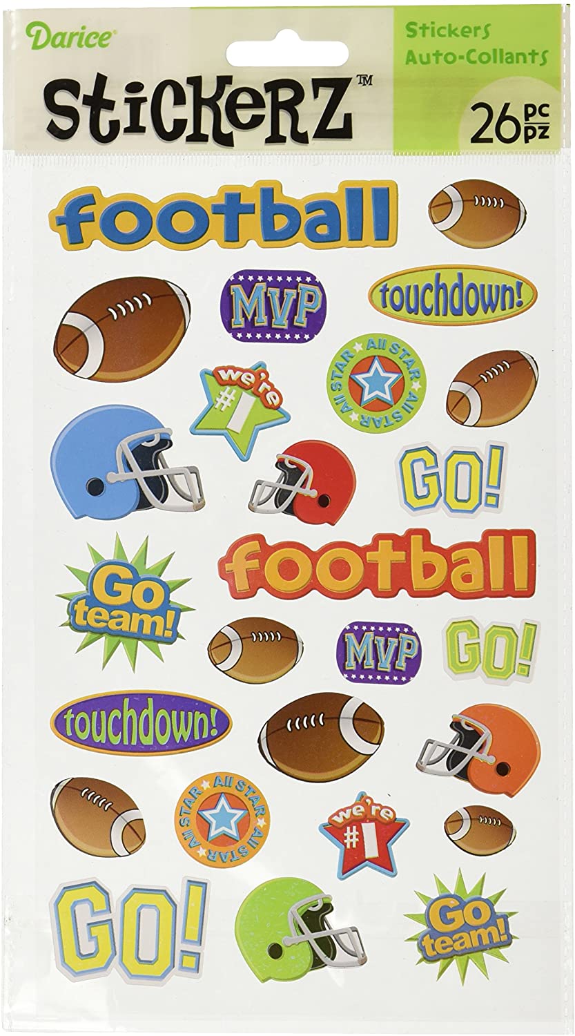 Football Touchdown Themed Stickers Stickerz 26 Piece – Country Croppers