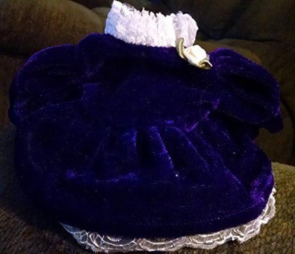 Purple Velvet Princess Dress Beanie Clothes